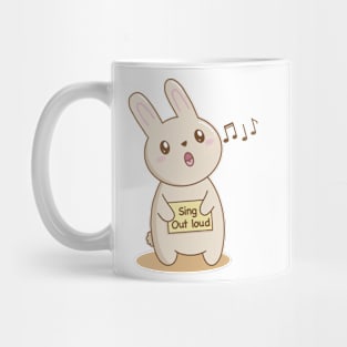 Bunny singing out loud! Mug